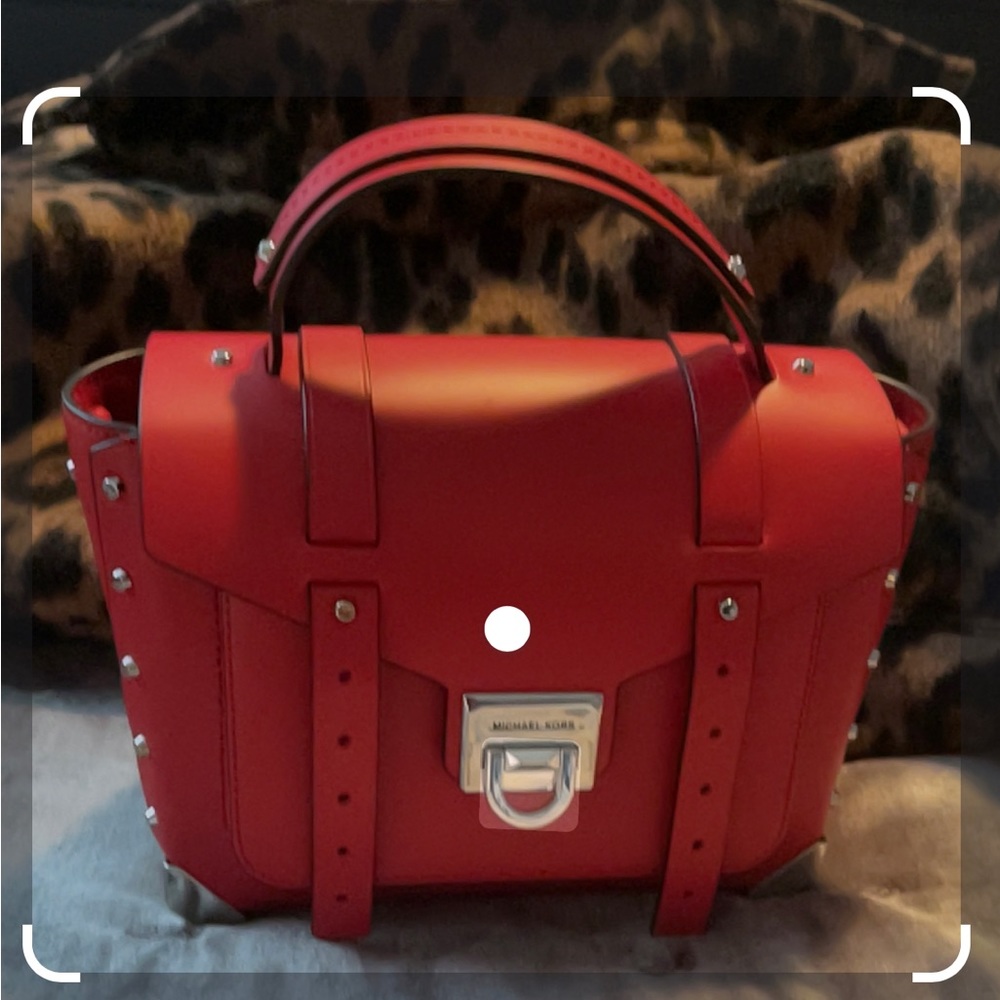 Michael Kors Manhattan Satchel Bag - Red.  Never Used